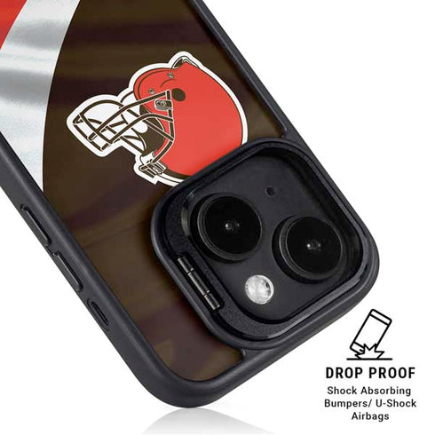 NFL Cleveland Browns iPhone 15 Plus Kickstand Case