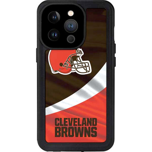 NFL Cleveland Browns iPhone 15 Pro Waterproof Case