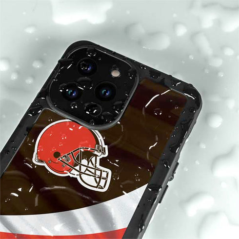 NFL Cleveland Browns iPhone 15 Pro Waterproof Case