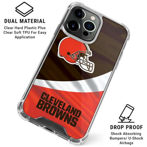 NFL Cleveland Browns iPhone 16 Pro Clear Case
