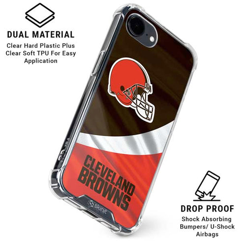 NFL Cleveland Browns iPhone 16e Clear Case