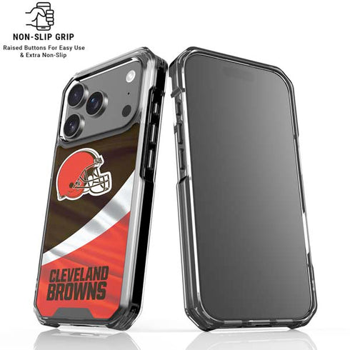 NFL Cleveland Browns iPhone 17 Pro Max Clear Case