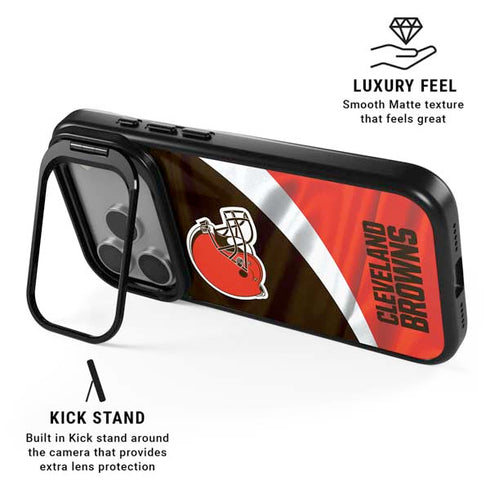 NFL Cleveland Browns iPhone 17 Pro Max Kickstand Case