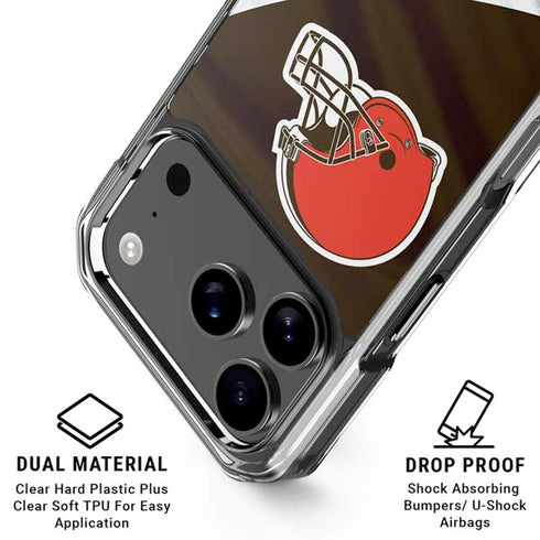 NFL Cleveland Browns iPhone 18 Pro Clear Case