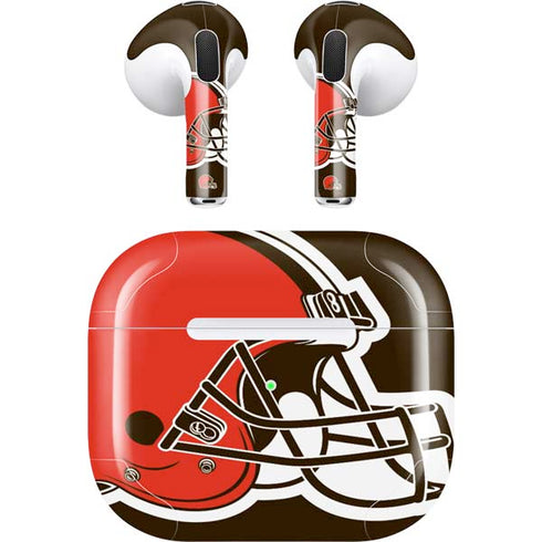 NFL Cleveland Browns Large Logo Apple AirPods (3rd Gen 2021) Skin