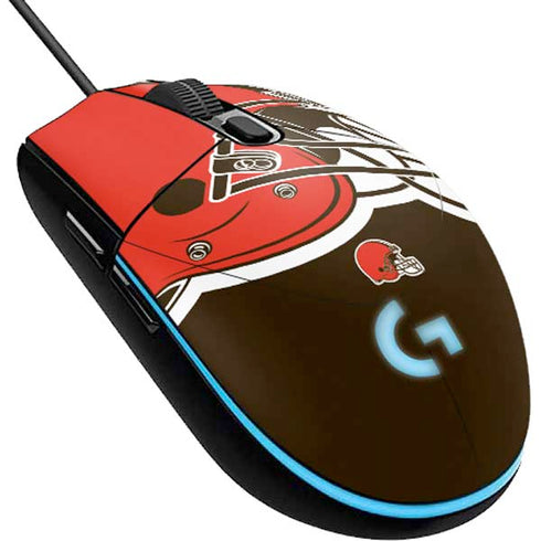 NFL Cleveland Browns Large Logo G203 Prodigy RGB Wired Gaming Mouse Skin