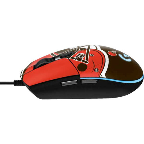 NFL Cleveland Browns Large Logo G203 Prodigy RGB Wired Gaming Mouse Skin