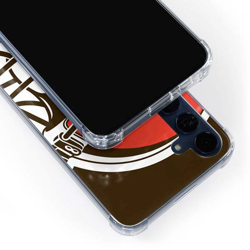NFL Cleveland Browns Large Logo Galaxy A35 5G Clear Case