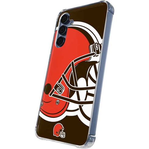 NFL Cleveland Browns Large Logo Galaxy A55 5G Clear Case