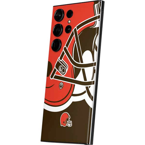 NFL Cleveland Browns Large Logo Galaxy Skins