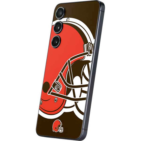 NFL Cleveland Browns Large Logo Galaxy S24 Plus Skin