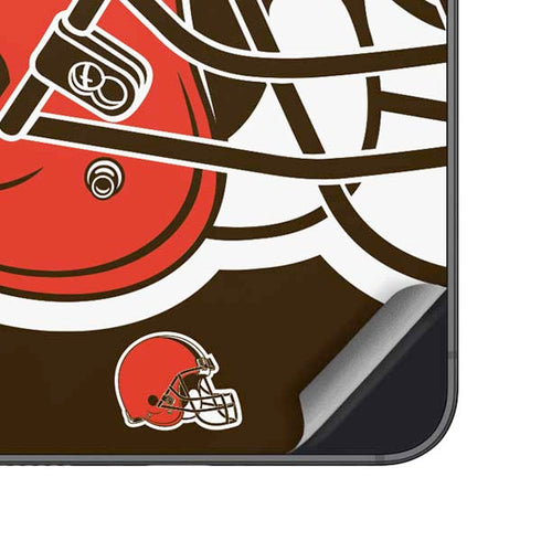 NFL Cleveland Browns Large Logo Galaxy S24 Skin
