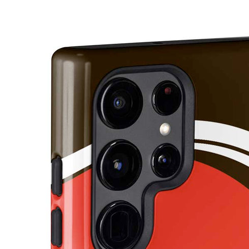 NFL Cleveland Browns Large Logo Galaxy S25 Ultra Impact Case