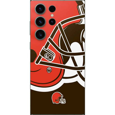 NFL Cleveland Browns Large Logo Galaxy S25 Ultra Skin