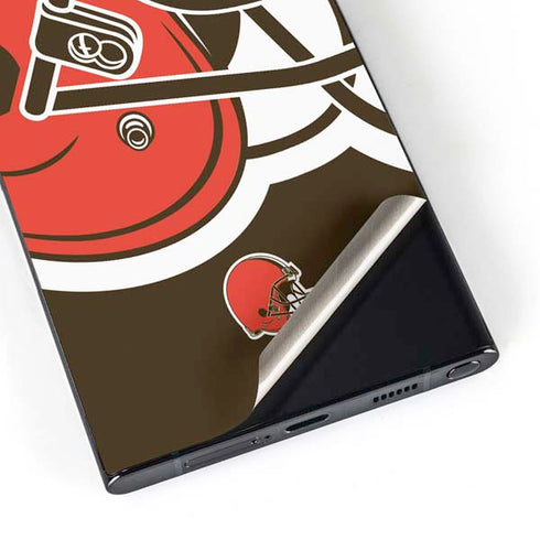 NFL Cleveland Browns Large Logo Galaxy S25 Ultra Skin