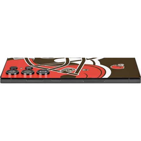 NFL Cleveland Browns Large Logo Galaxy S25 Ultra Skin