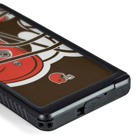 NFL Cleveland Browns Large Logo Galaxy S24 Ultra Waterproof Case