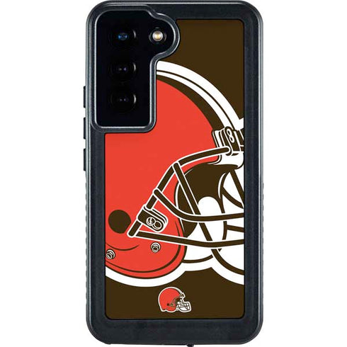 NFL Cleveland Browns Large Logo Galaxy S24 Waterproof Case