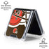 NFL Cleveland Browns Large Logo Galaxy Z Flip6 Clear Case