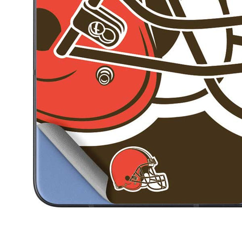 NFL Cleveland Browns Large Logo Galaxy Z Fold5 5G Skin