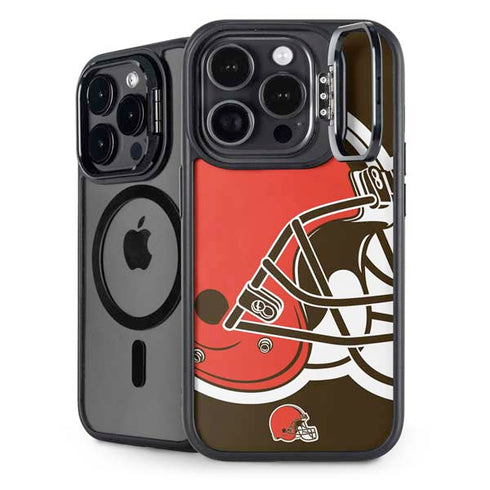 NFL Cleveland Browns Large Logo iPhone 14 Pro Kickstand Case