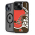 NFL Cleveland Browns Large Logo iPhone 15 Kickstand Case