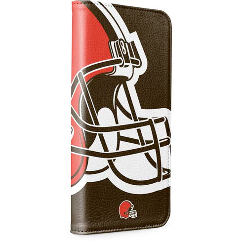 NFL Cleveland Browns Large Logo iPhone 15 Plus Folio Case