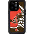 NFL Cleveland Browns Large Logo iPhone 15 Pro Waterproof Case