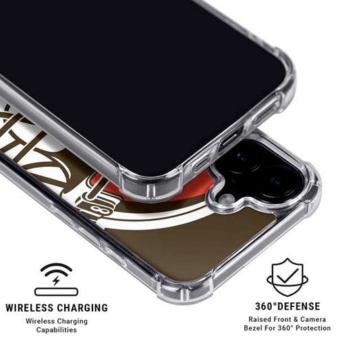 NFL Cleveland Browns Large Logo iPhone 16 MagSafe Case