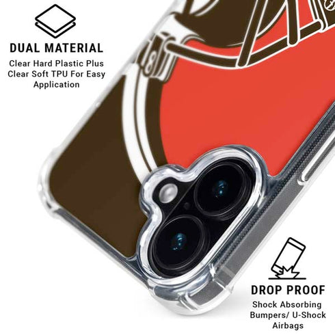 NFL Cleveland Browns Large Logo iPhone 16 MagSafe Case