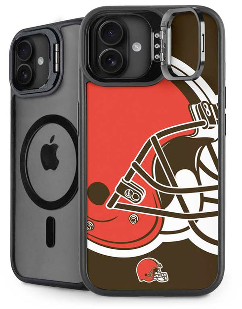 NFL Cleveland Browns Large Logo iPhone 16 Plus Kickstand Case