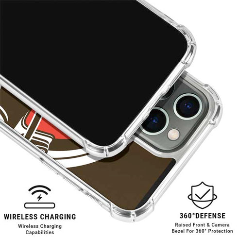 NFL Cleveland Browns Large Logo iPhone 16 Pro Max Clear Case