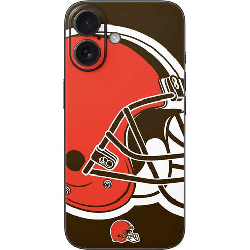 NFL Cleveland Browns Large Logo iPhone 16 Skin