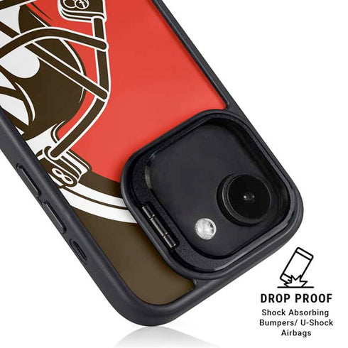 NFL Cleveland Browns Large Logo iPhone 16e Kickstand Case