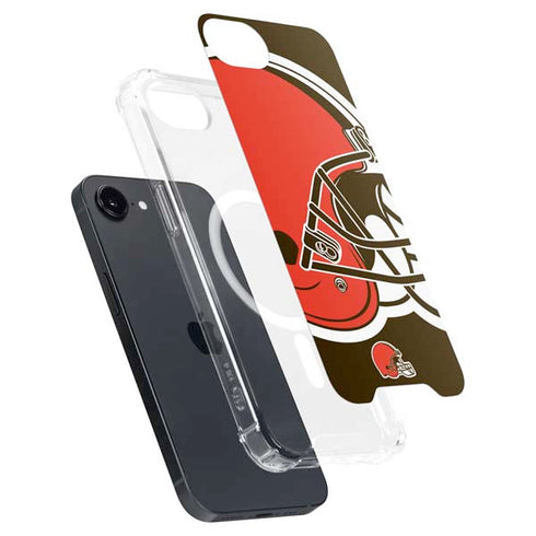 NFL Cleveland Browns Large Logo iPhone 16e MagSafe Case