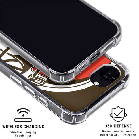 NFL Cleveland Browns Large Logo iPhone 16e MagSafe Case