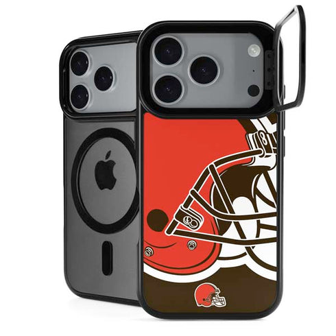 NFL Cleveland Browns Large Logo iPhone 18 Pro Kickstand Case