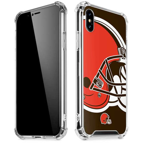 NFL Cleveland Browns Large Logo iPhone X/XS Clear Case