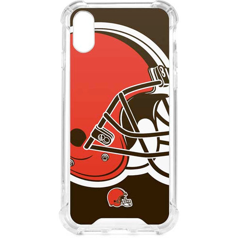 NFL Cleveland Browns Large Logo iPhone XS Clear Case