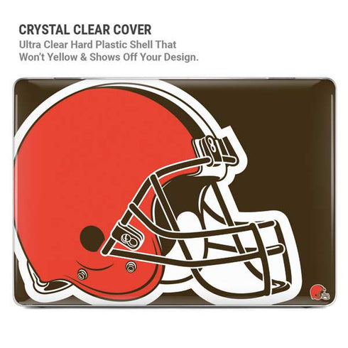 NFL Cleveland Browns Large Logo MacBook Pro 14in (2021-24) Case plus Skin