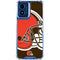 NFL Cleveland Browns Large Logo Moto G 5G (2024) Clear Case