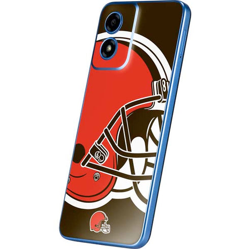 NFL Cleveland Browns Large Logo Moto G Play 4G (2024) Skin