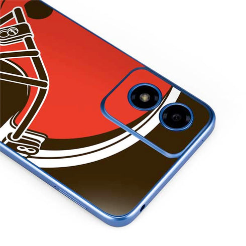 NFL Cleveland Browns Large Logo Moto G Play 4G (2024) Skin