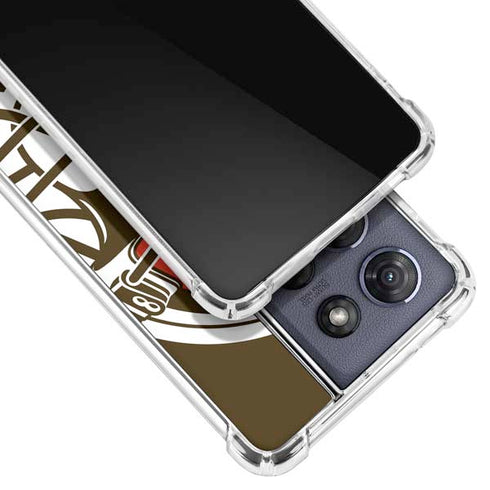NFL Cleveland Browns Large Logo Moto G Play 5G (2025) Clear Case