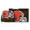 NFL Cleveland Browns Large Logo Nintendo Switch 2 (2025) with Joy-Con Skin