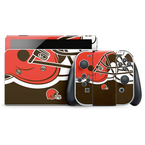 NFL Cleveland Browns Large Logo Nintendo Skins