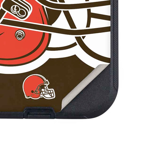 NFL Cleveland Browns Large Logo Otterbox Defender iPhone Skin
