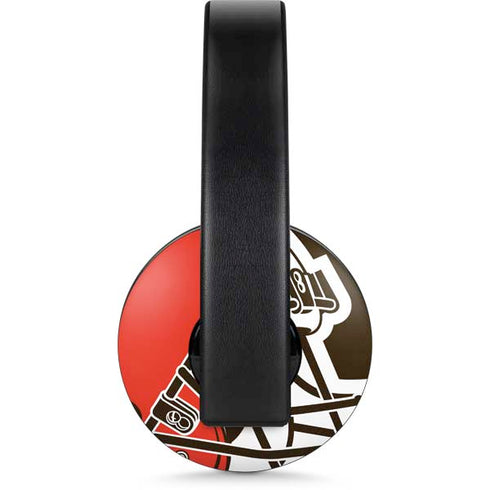 NFL Cleveland Browns Large Logo PlayStation 4 Gold Wireless Headset Skin