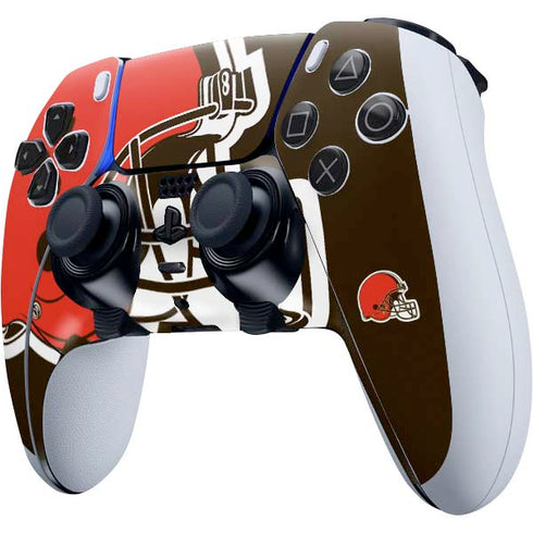 NFL Cleveland Browns Large Logo PS5 DualSense Edge Pro Controller Skin