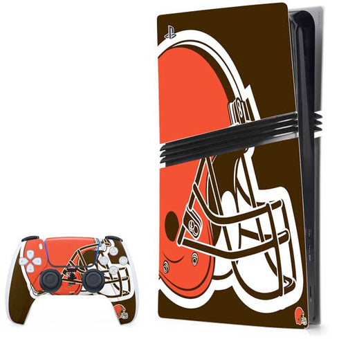 NFL Cleveland Browns Large Logo PS5 Pro Bundle Skin